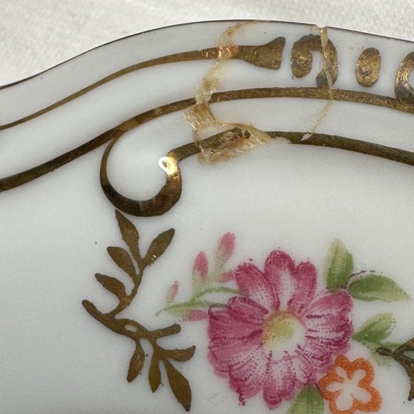 Maruichi China Large Rose Oval Platter Meat Turkey Ham Server Japan Replacement - Picture 6 of 6